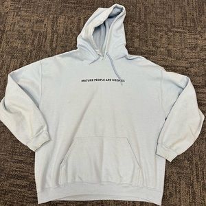Baylen Levine ‘Mature People are for Wenies’ Hoodie- Size Large